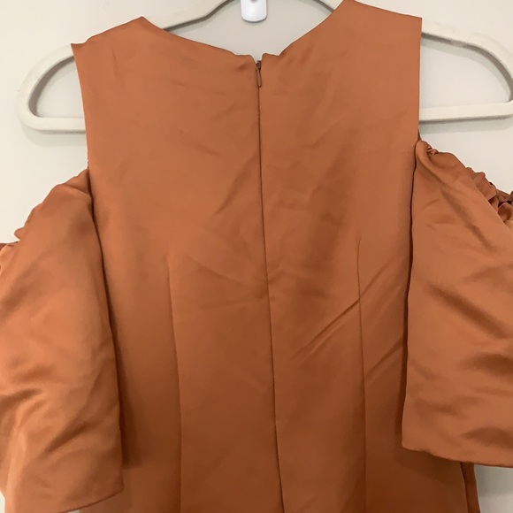 NWT Asos Bonded off the shoulder jumpsuit sz 6 - Picture 7 of 9